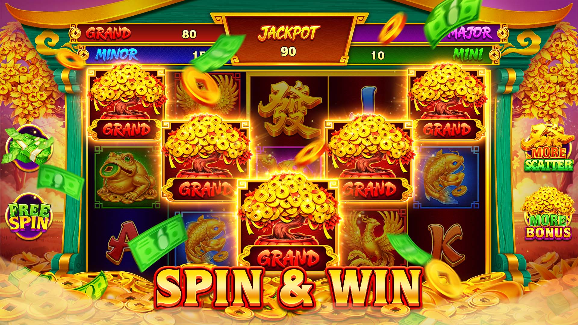 Golden Canopy Jackpot screenshot showing feature symbols.